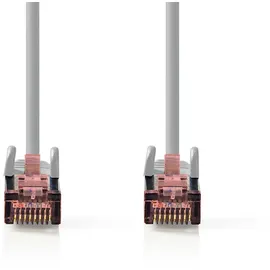 Nedis Cat 6 Kabel | RJ45 Stecker | RJ45 Stecker | S/FTP 7.50 m | rund | LSZH | Grau | Plastikbeutel