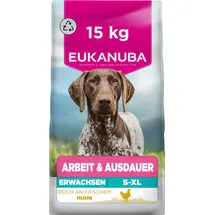 Eukanuba Working & Endurance Hundefutter mit frischem Huhn 15 kg