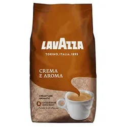 LAVAZZA CREMA E AROMA Kaffeebohnen, Arabica- und Robustabohnen kräftig, 1,0 kg