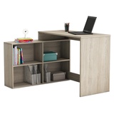 preisbrecher Eckschreibtisch Schreibtisch Arbeitstisch Bürotisch Tisch Dewirovo I" (Sonoma/Eiche)