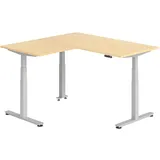 bümö Eckschreibtisch Ahorn / Weiß