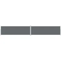 vidaXL Seitenmarkise Ausziehbar 160 x 1000 cm Anthrazit Polyester