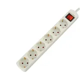 weitere UNITEC Tischsteckdose mit Stecker Schalter, 6-Fach, 1.4 m, H05VV-F 3G1.5 mm2, weiß