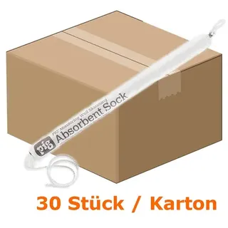 Absorptionsstrumpf PIG® Beobachtungsbrunnen Saugstrumpf 30 Stück, 3,8 cm x 46 cm, Absorbiert 15 L je Karton
