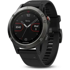 Garmin fenix 5 grau mit schwarzem Armband