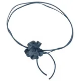 COLLEZIONE ALESSANDRO Bindegürtel Blüte Lederband mit echt Leder Blüte