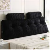 aktivshop Yahbrra Rückenkissen, Keilkissen für Bett und Sofa Geeignet, Lendenkissen, Dreieckiges Lesekissen, Kissen mit Abnehmbarer Nackenrolle und Waschbarem * 50 * 20cm (2 Pillows))