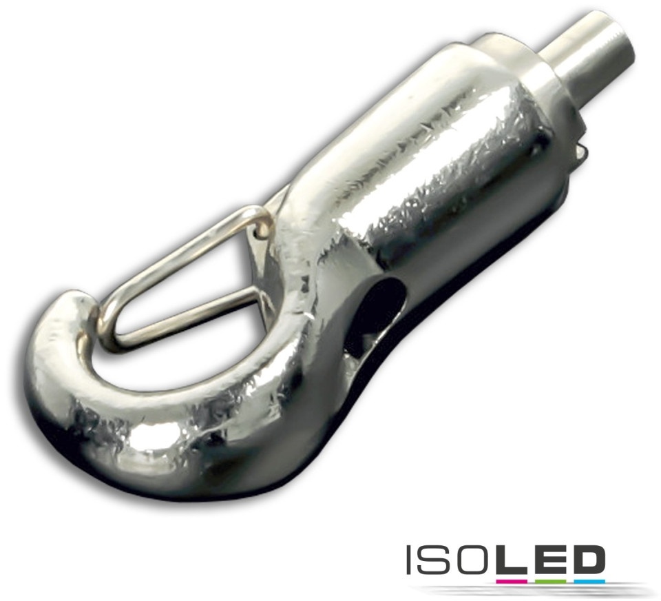 ISOLED Drahtseilhalter Haken mit Aushängesicherung für Stahlseil 1,2-1,5mm ISO-115804