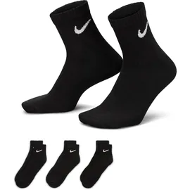 Nike Everyday Lightweight Trainings-Knöchelsocken Black/White 46-50