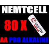 NEMT 80 AA MignonAlkaline Batterien NEMT Cell MN1500 LR6 AM3