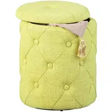 Interlink Hocker mit Stauraum 34 x 40 x 34 cm Gelb