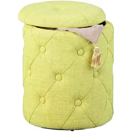 Interlink Hocker mit Stauraum 34 x 40 x 34 cm Gelb