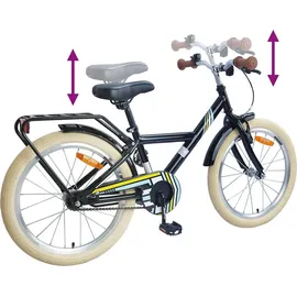 vidaXL Kinderfahrrad 18 Zoll schwarz