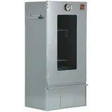 ITA Räucherofen 7002 - Premium Räucherschrank aus Edelstahl - 3 Etagen 81 cm - Sichtfenster - Qualität EU - Smoker - Direkt vom Hersteller - Silber