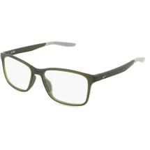 Nike 7117 Unisex-Brille inkl. Gläser Vollrand Panto Metall-Gestell 54/16/140, grün
