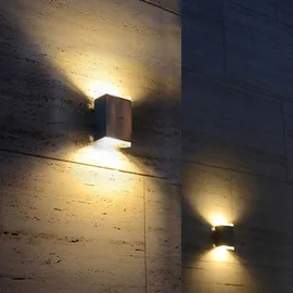 Lutec Path ST6058-PIR-3K LED Sensor Wandleuchte Edelstahl