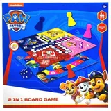 PAW PATROL Spielwelt 2w1 Brettspiel für Kinder - PAW Patrol Ludo + Wettrennen!