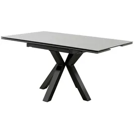 MCA Furniture MCA Pallini Auszugstisch 90-150 cm (Einzelstück), Keramik,Metall,Längsseitenauszug,ausziehbar,Tischplatte 13 mm, grau