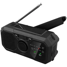 Infactory Kurbelradio schwarz