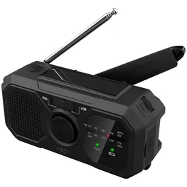 Infactory Kurbelradio schwarz