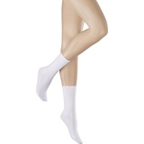 Hudson Damen Socken, Relax Cotton Weiss, (Einzelpack, 35 | 38)