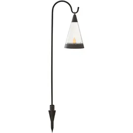 Star Trading Laterne Solar schwarz H: 70cm 3in1 inkl. Dämmerungssensor