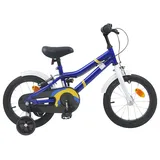 vidaXL Kinderfahrrad 16 Zoll blau/weiß
