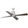 FARO LED Barcelona 130 cm Deckenventilator chrom/braun inkl. Fernbedienung