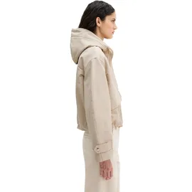 Marc O'Polo "aus Cotton-Nylon-Mix", Damen, Gr. 46, beige (linen beige), Obermaterial: 75% Baumwolle, 25% Polyamid. Futter: 100% Polyester, unifarben, loose fit, Jacken Outdoorjacke
