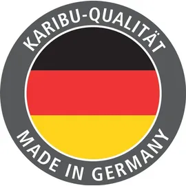 Karibu Fasshaus "lfe" inkl. 9 kW Ofen + ext. Steuerung + Dachkranz