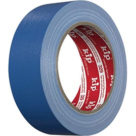 KIP 329-38 Gewebeband blau - 38 mm x 25 m/langlebig/für Putz- & Stuckateur-Arbeiten & Bautenschutz/PE-laminiert/UV-Filter/temperaturbeständig bis 40° / reißfest