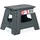 Relaxdays - Klapphocker Faltbar, 2er Set, Camping Hocker, Kinder Badhocker, Bis 150 Kg, Kunststoff, Hbt: 30x37x29 Cm, Grau