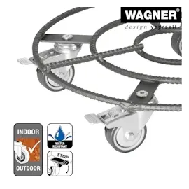 Wagner System GmbH Wagner Pflanzenroller GH 0947 Anthrazit Ø 38 cm