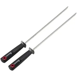 LANDMANN Grillspieß Quality - 40,5 cm - Edelstahl/schwarz - 2er-Set