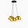 s.luce Ball 3-flg. 3x20 cm Gold/Schwarz Rund