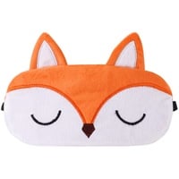 Schlafmaske Kinder, Ultraweich Schlafmaske Kinder Mädchen 3D Süße Tiere Schlafbrille Kinder für Mädchen Jungen Damen Nickerchen Reisen(Orange, Fuchs)