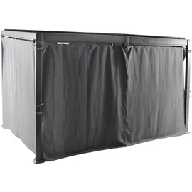 Hesperide Hespéride - Gartenlauben-vorhänge Avila Schiefergrau - Für Avila 4 x 3 m (6 Vorhänge) - Schiefer