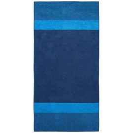 DYCKHOFF Saunatuch Two-Tone Stripe blau