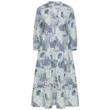 CAMEL ACTIVE Sommerkleid Blau/Mint Allover-Print 38