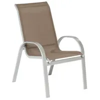 Merxx Amalfi Stapelsessel 56 x 76 x 97 cm taupe 2 St.