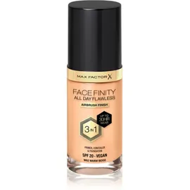 Max Factor Facefinity All Day Flawless SPF20 Flüssig-Make-up mit UV-Schutz 30 ml Farbton W62 Warm Beige