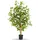 Tectake tectake® Künstlicher Ficusbaum, verschiedene Größen, mit viel Volumen, stabiler Kunststoff-Blumentopf