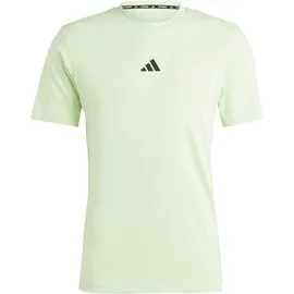 adidas Men's Workout Logo Tee T-Shirt, semi Green Spark/Black, M