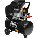 TEXAS TKP 2000 Druckluft Kompressor ölgeschmiert (900 Watt Leistung, 20 Liter Drucktank, 8 bar Arbeitsdruck, 2 Schnellkupplungen, 2 Manometer) 900...