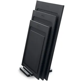 WOLL Cut & Serve, Schwarz, Naturmaterialien, 4-teilig, Küchenzubehör, Schneidebretter