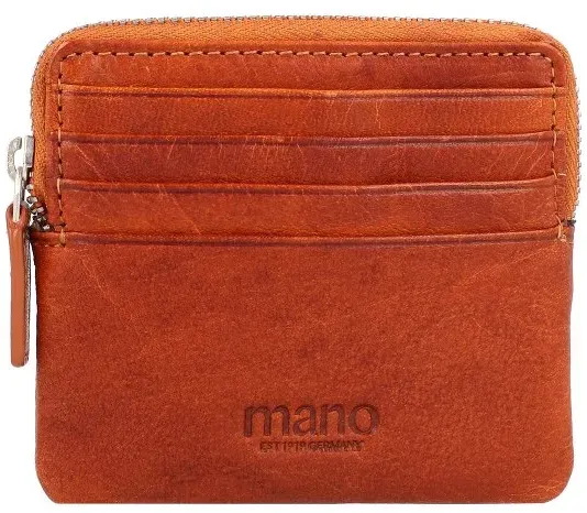 mano Don Pietro Kreditkartenetui Leder 10,5 cm cognac