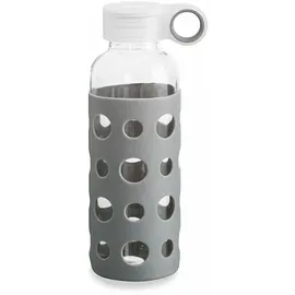 Quid QUIDATE - Glasflasche mit Silikonhülle grau 0,4 l