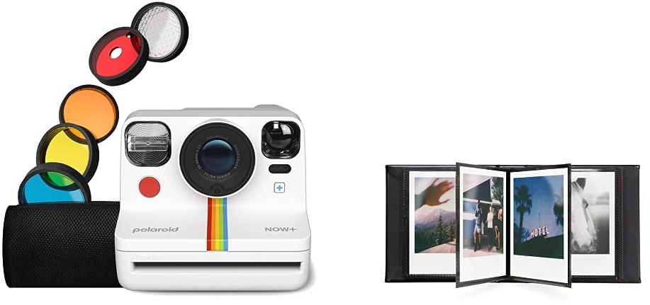 Polaroid Now+ Gen 2 Sofortbildkamera - Weiß, Keine Filme & Fotoalbum - Klein