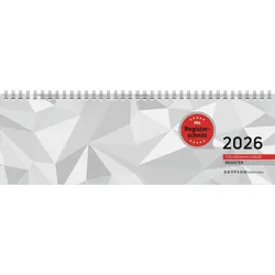 Tischquerkalender 1W/2S Register - Kalender 2026