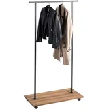 M2 Kollektion Bangkok Kleiderständer 80x161x40 schwarz